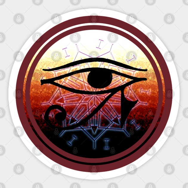 Eye of Ra Sticker by Sinmara